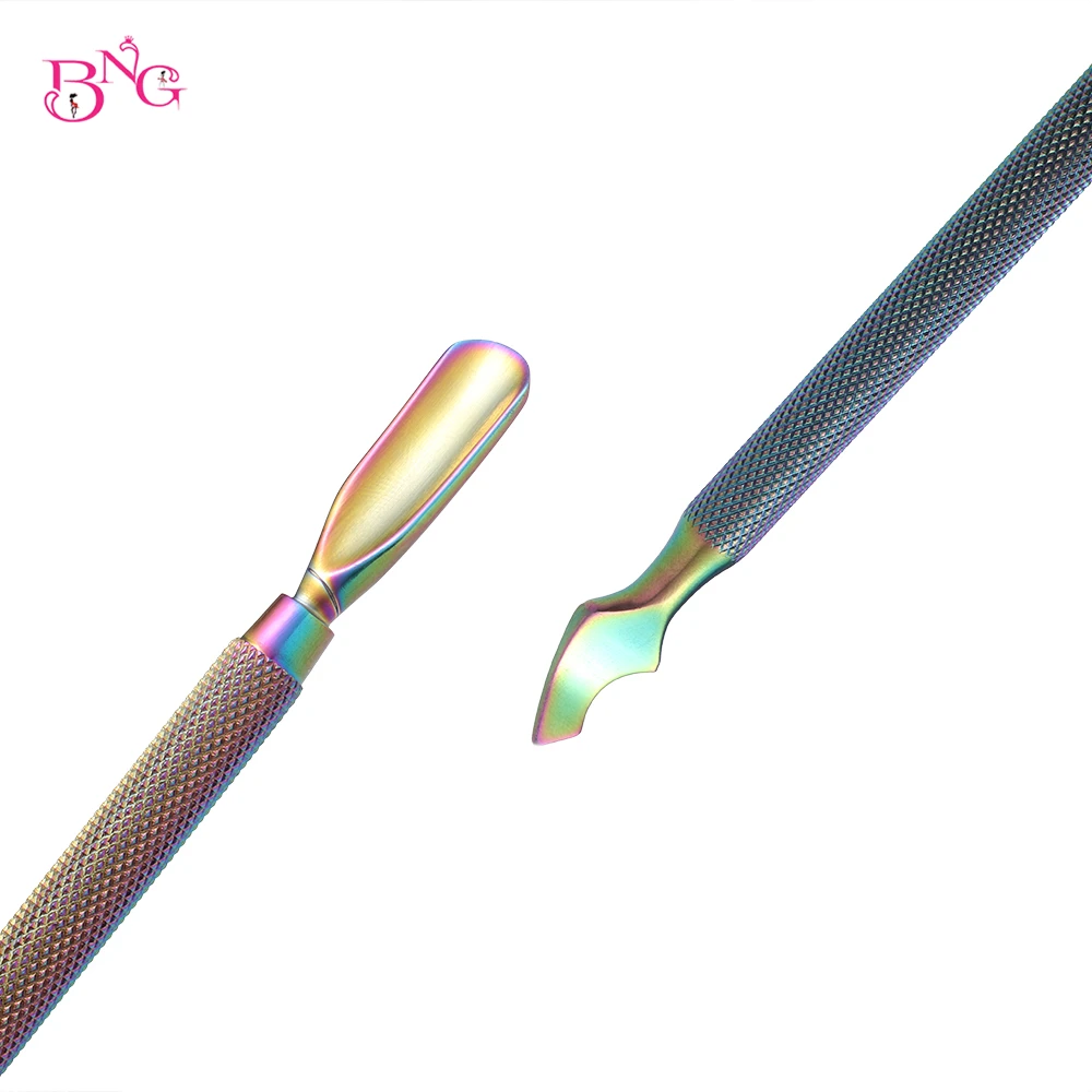 Радужное средство для удаления кутикулы двусторонний лак толкатель ногтей