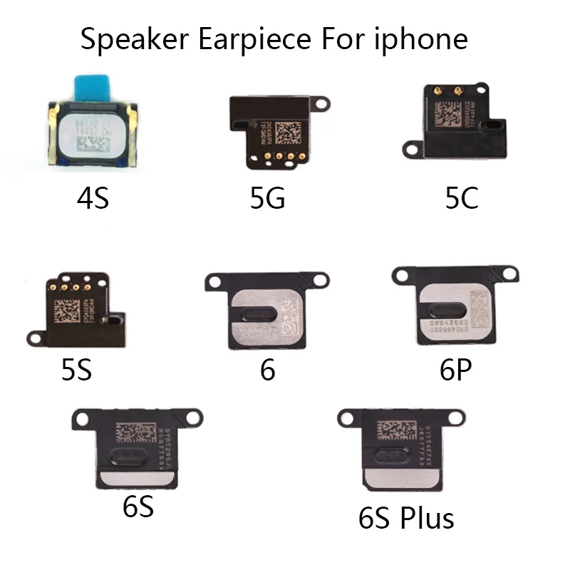 

100% Genuine Speaker Earpiece For iPhone 4 4s 5 5s 5c SE 6 6S Plus Ear Speaker Earpiece Ear-Speaker Cell Phone Replacement Parts