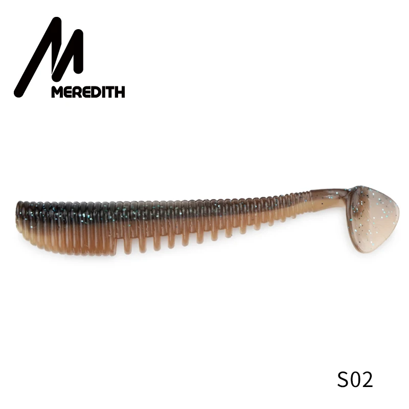 S02 MEREDITH Awaruna, рыболовные приманки, 8 см, 9,5 см, 13 см, искусственные приманки, воблеры, мягкие приманки, Shad, карп, силиконовые рыболовные мягкие приманки, снасти - Цвет: S02