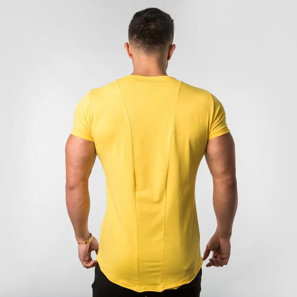 Мужские повседневные футболки ALPHALETE хлопковые спортивные с коротким рукавом и