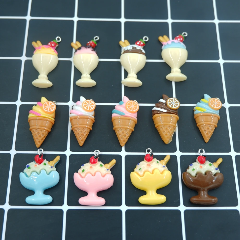 Подвески Kawaii Ice Dream подвески для браслетов ожерелий сережек украшения DIY цепочка
