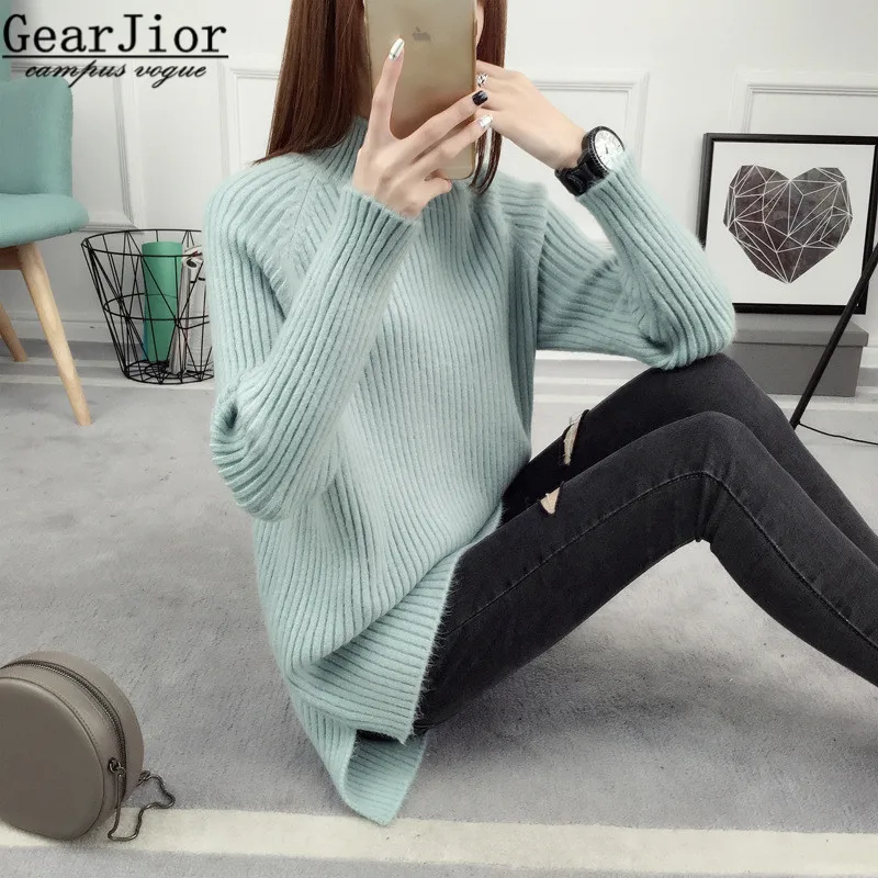 Новинка 2017 Лидер продаж женские на осень-зиму длинная стильная водолазка вязать