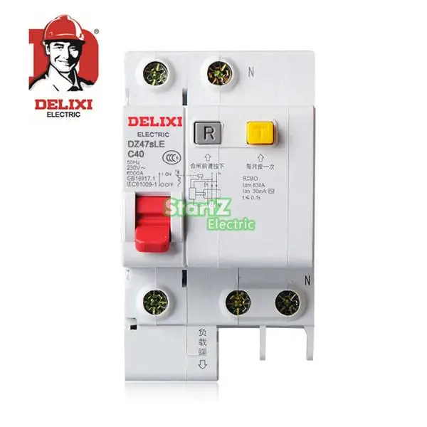40A 1P+N RCBO RCD Circuit Breaker DE47LE DELIXI | Обустройство дома