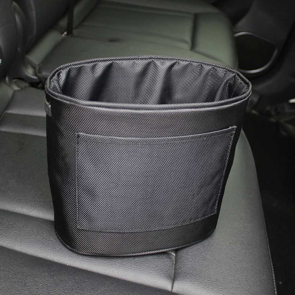 

NEW Universal Environmentally cloth car trash can Oxford cloth thickening Car storage storage bag portable Velcro garbage bag