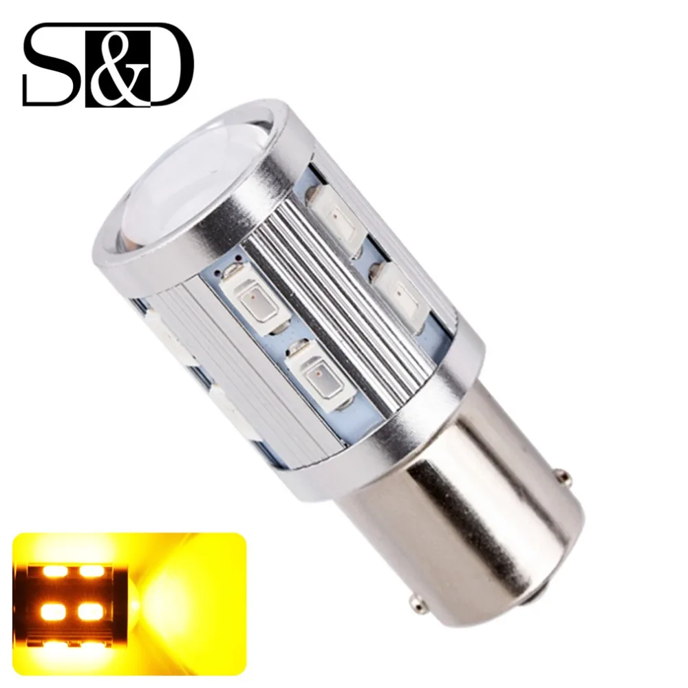 Светодиодный фонарь высокой мощности BA15S 12 SMD 5730 Cree светодиодный p21w R5W для
