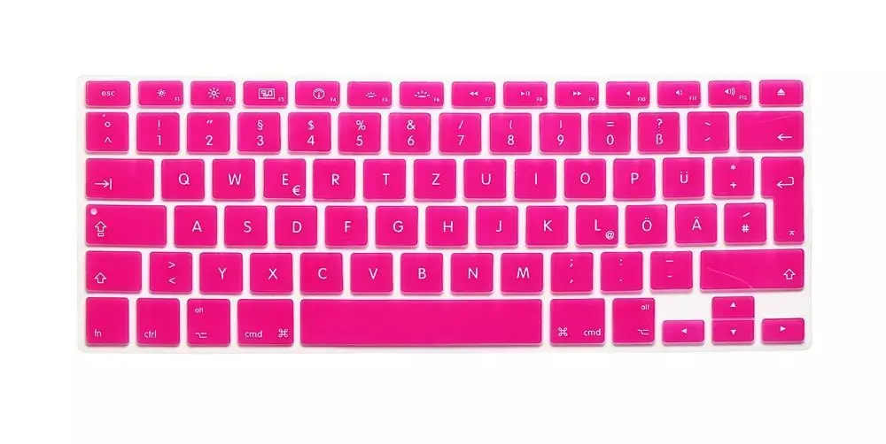 Защитный чехол для клавиатуры Macbook Air Pro Retina 13 15 17 дюймов с надписью в европейском