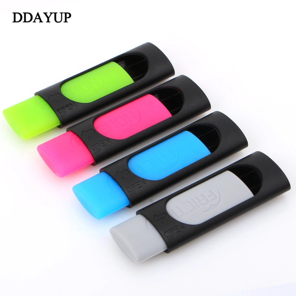 

4pcs/lot Ink Eraser Friction For Erasable Pen 50mm*20mm Rubber Pencil Stationery Office School Supplies