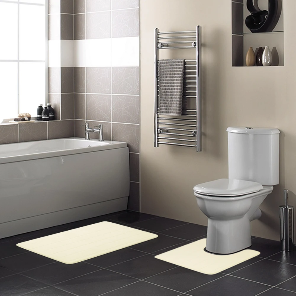 2 шт./компл. мягкий коралловый флисовый коврик для ванной Rugsm прямоугольный U