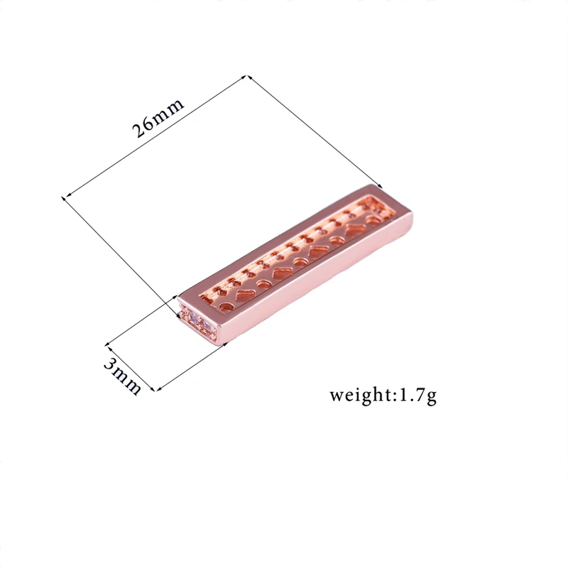 Rose Gold Украшения из бисера, 3 отверстия, отделитель украшений, аксессуары для женщин, натуральные камни, жемчуг, ювелирное изделие, сделай сам - Цвет: Rose Gold
