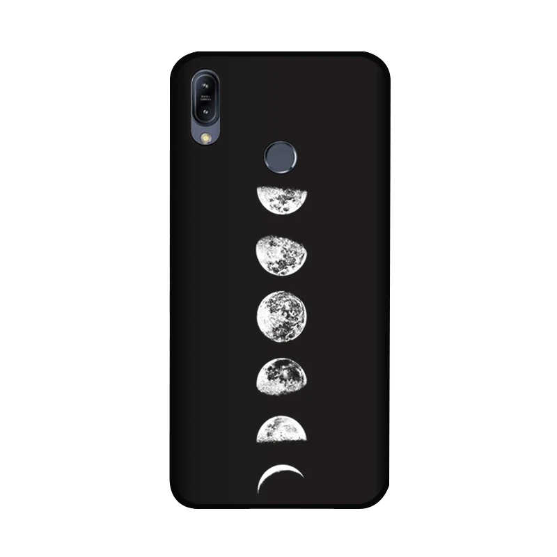 Мягкий силиконовый чехол QAQsam для Asus Zenfone Max M2 ZB633KL с рисунком Матовые чехлы