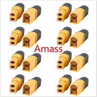 10 x amass xt60 plug connector with sheath housing 5 male 5 female 5 pair servo spare parts