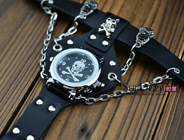 Модные кварцевые часы в стиле хип-хоп и панк мужские Индивидуальные