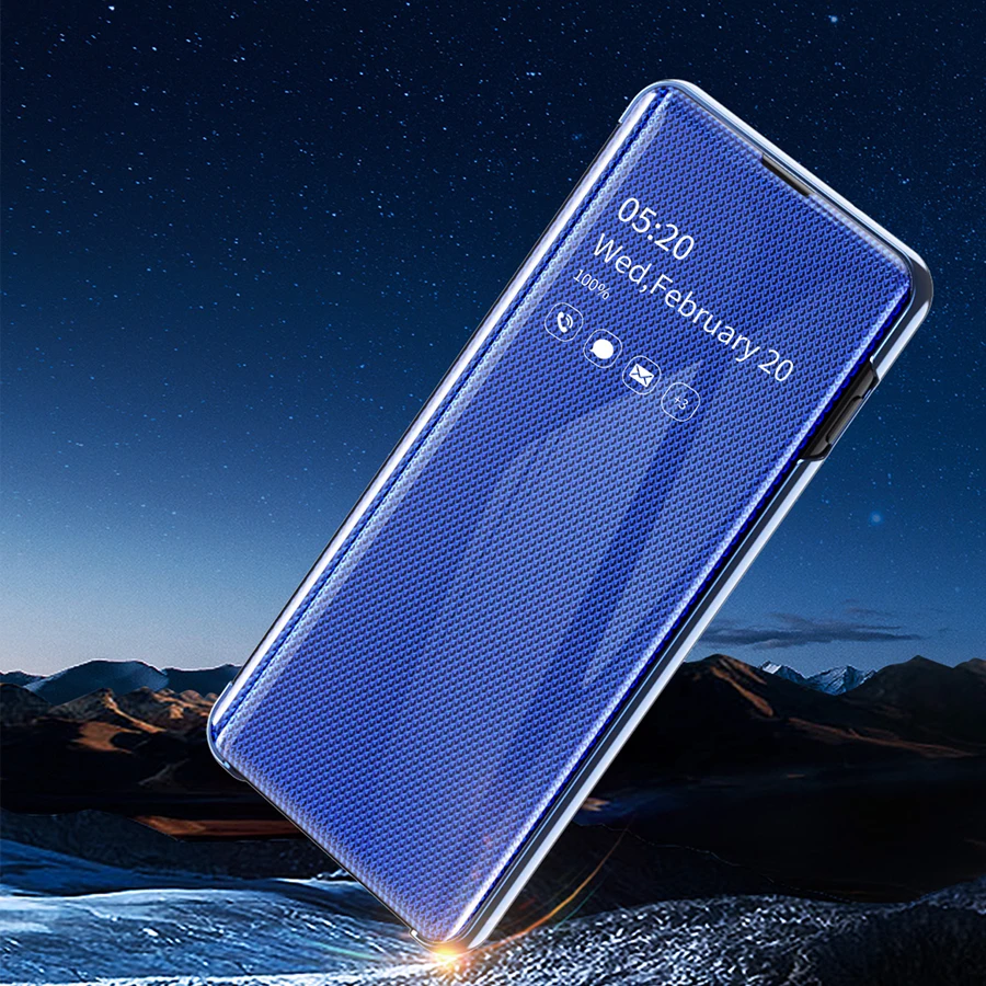Корпус A30 A50 A70 2019 Clear View Флип кейс для samsung S10 S9 S8 плюс S10e Note 9 8 S7 край A750 A7 2018