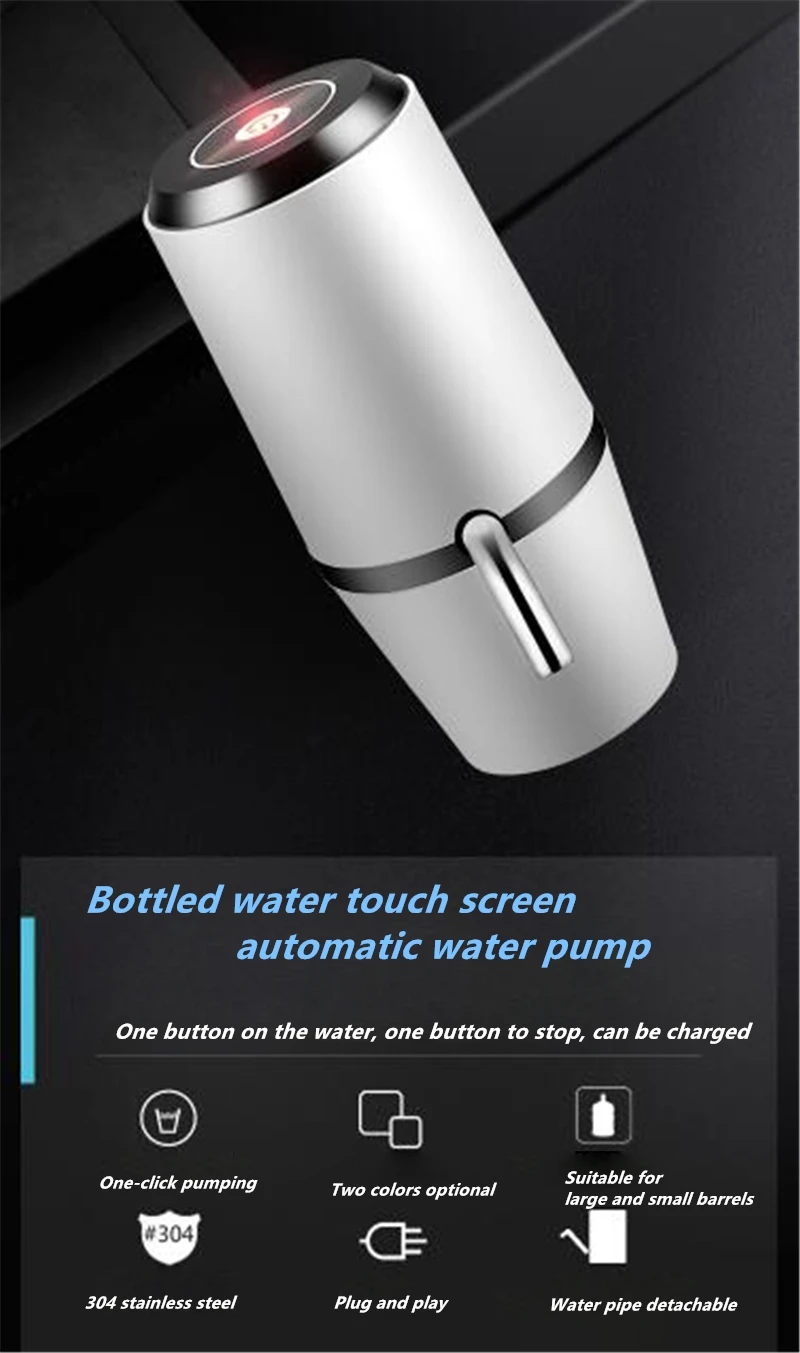 Dailywater Dispensador De Agua Automatico Настольный мини-usb заряженный двойной мотор Быстрый Насос диспенсер для воды для холодной бутылки для воды