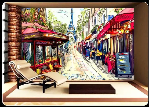 3d обои на заказ настенные нетканые для комнаты картина маслом установка стены