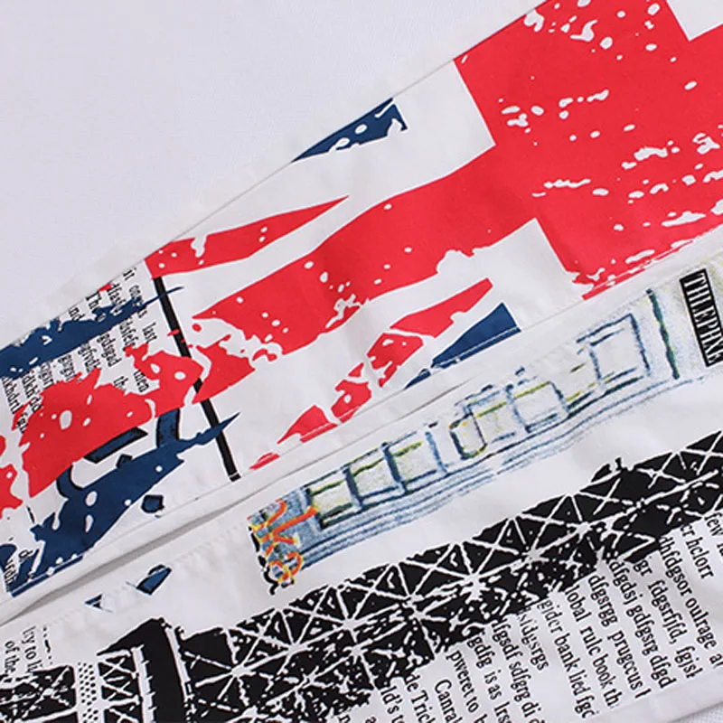 Для мужчин Флаг Великобритании Slim Fit джинсы модные штаны | Мужская одежда