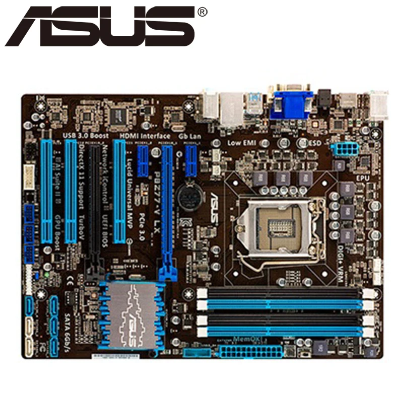 

Asus P8Z77-V LX Desktop Motherboard Z77 Socket LGA 1155 i3 i5 i7 DDR3 32G ATX UEFI BIOS Original Used Mainboard On Sale