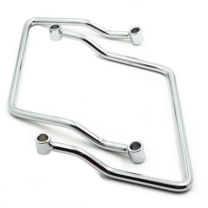 Motorcycle Chrome 21CM Saddle bag Support Bar Mount Bracket For Suzuki Boulevard C50 M50 Volusia VL800 Custom | Автомобили и
