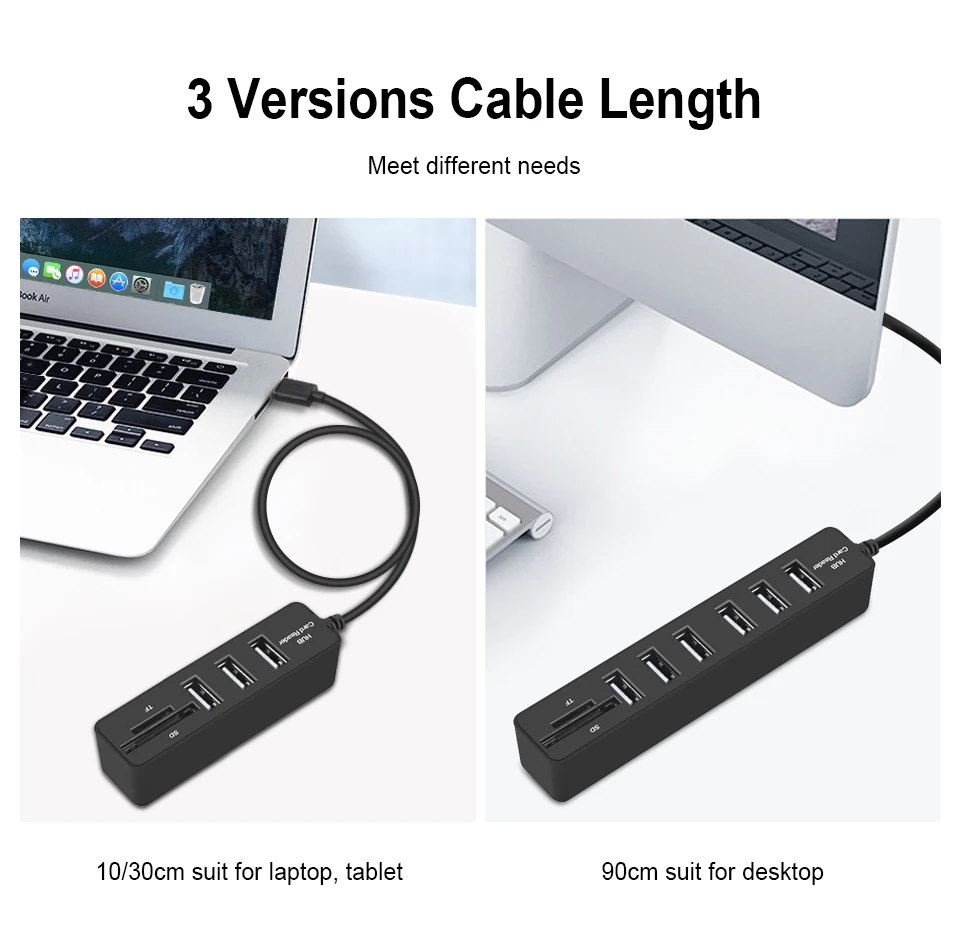 Usb-хаб 3/6 порт расширитель адаптер USB 3,0 концентратор Мульти USB разветвитель 2,0 хаб 3 хаб 3,0 несколько USB3.0 usb-концентратор кардридер для ПК