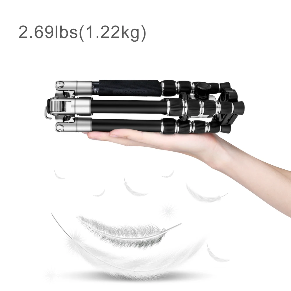 K& F концепция TM2235II 5 Секций Портативный легкий камера штативы Профессиональный Компактный Сплав DSLR SLR штатив