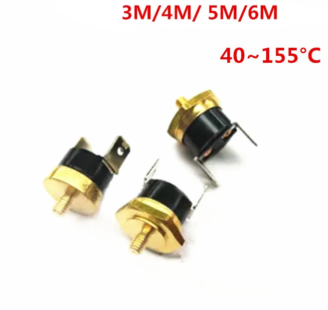Шестигранная головка медного винта KSD301 10A 250V винт переключения температуры