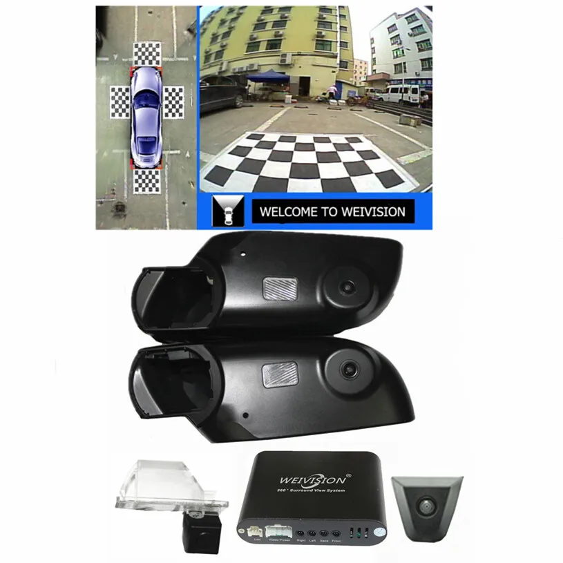 WEIVISION 360 Автомобильный видеорегистратор с видом птичьего полета система записи 4HD