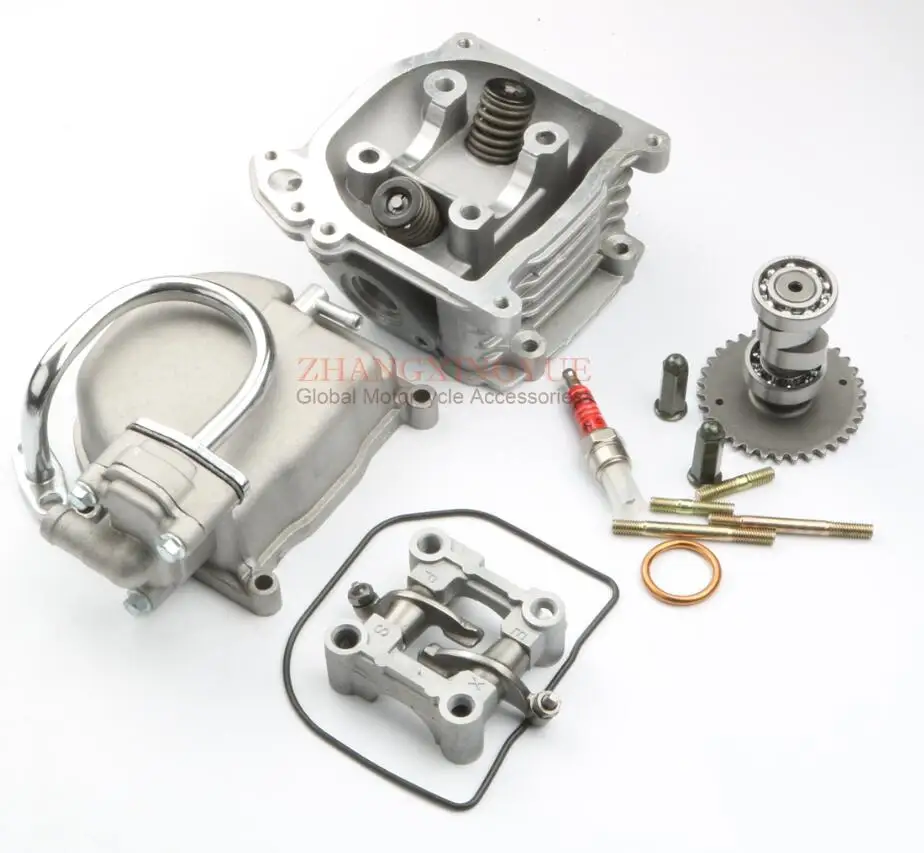 44mm Big kit 44 мм EGR комплект гбц и крышка цилиндра и кулачок и коромысло в сборе и болт для GY6 50cc обновление 60cc 139QMB скутер - Цвет: 44mm Big kit