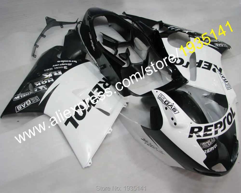 

Для Honda CBR1100XX 96-07 CBR 1100 XX 1996-2007 белый черный корпус обтекателя мотоцикла (литьё под давлением)