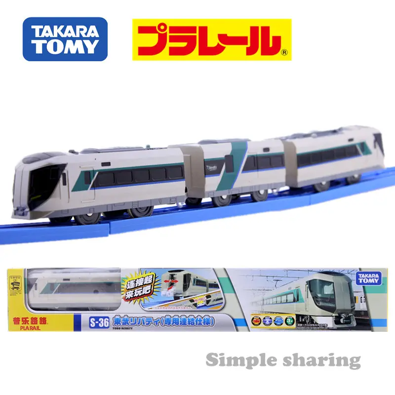 Takara Tomy Tomica Plarail S36 Tobu Revaty набор моделей поездов литые образовательные детские