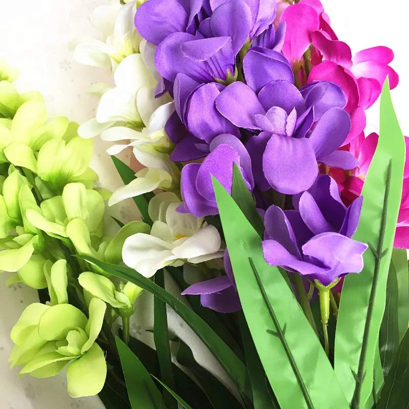 Гиацинт фиолетовый цветок Поддельные Шелковый Искусственные цветы Mariage День