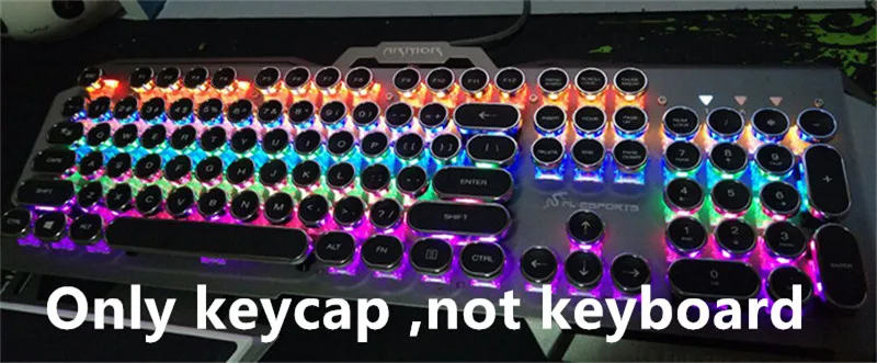 DIY ключ крышка Ретро СТИМ панк машинка механическая клавиатура 104 87 стандартные ключи для геймеров клавиатура ключ крышка