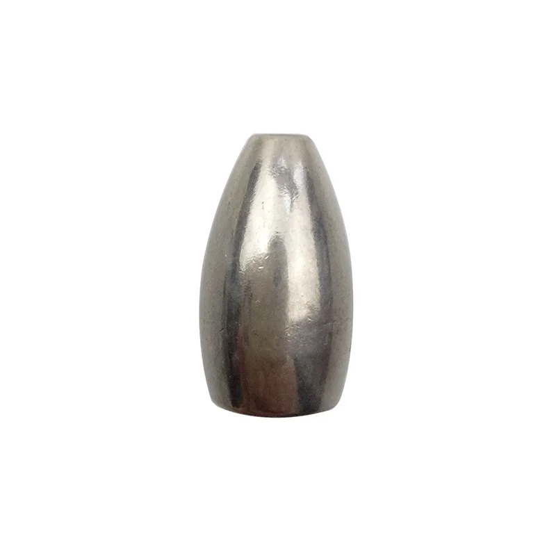 5pcs 100% Tungsten Bullet Fishing Sinker For Texas Rig Silver Plastic Worm Inline Weights Casting Bank Sinkers | Спорт и развлечения