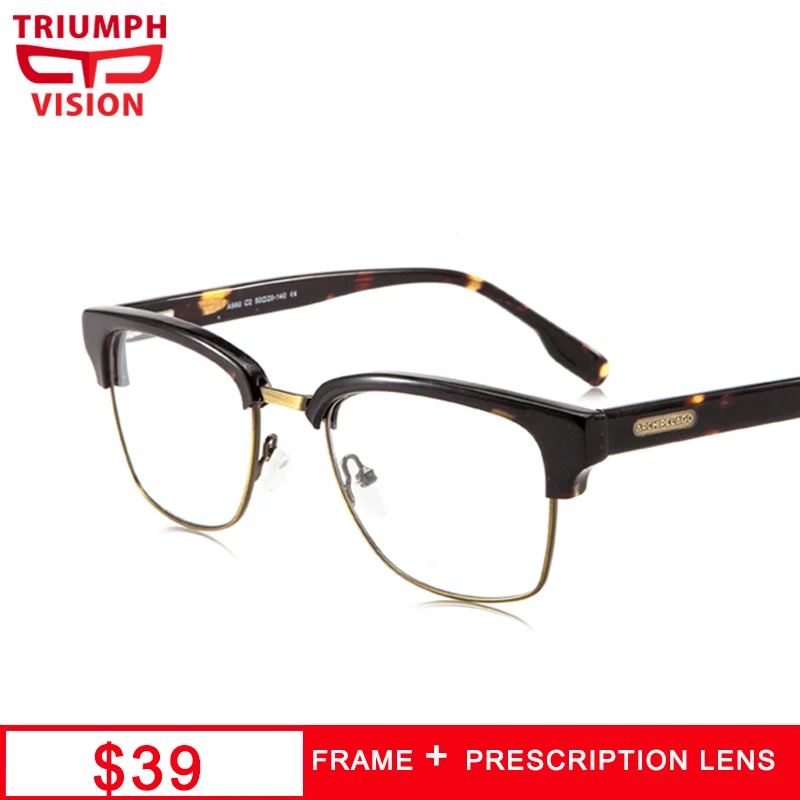 

TRIUMPH VISION Prescription Glasses Men Myopia Spectacles Progressive Eyeglasses Anti Blue Ray Computer Glasses Photochromic