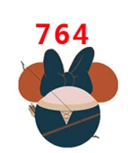 30 шт мультфильм персонаж плоское украшение из смолы PR 756 - Цвет: 764