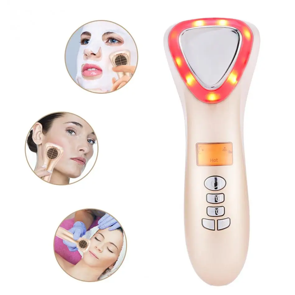 

Original Ultrasonic Hot Cold Skin Care Machine Removal Anti-aging Pore Vibration Sonic Face Beauty