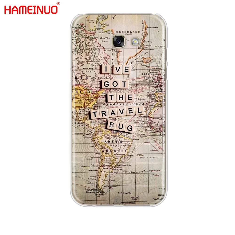 HAMEINUO карты мира планы путешествий чехол для мобильного телефона Samsung Galaxy A3 A310 A5 A510