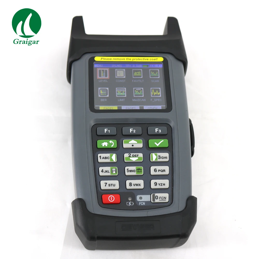 

Аналоговый измеритель QAM Deviser DS2460Q, поддерживает цифровые QAM/аналоговые сигналы в сетях CATV