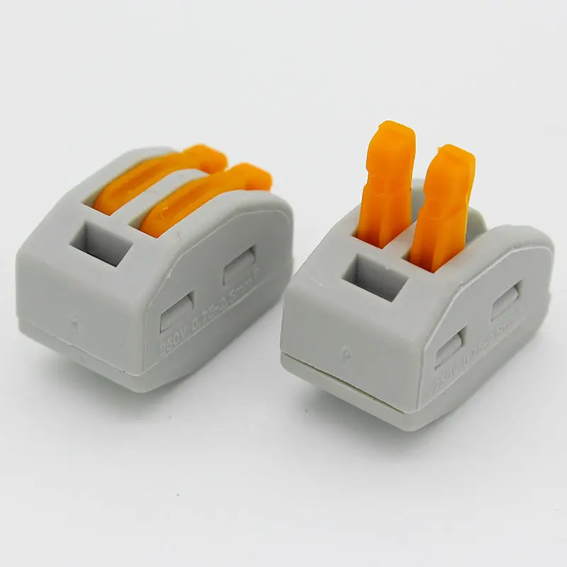 5 шт. 2 контактный Универсальный Компактный проводной соединитель|spring connector|connector