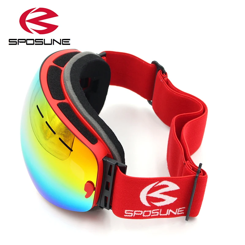 Новинка 2018 лыжные очки с двойными линзами для женщин и мужчин незапотевающие