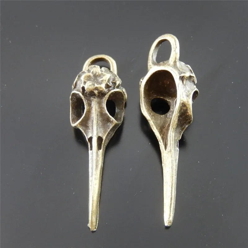 5 шт. подвеска в виде черепа головы птицы|charms antique bronze|charms antiquemini charms |