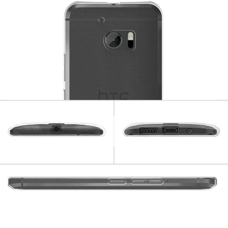 Чехол для htc 10 TPU Силиконовый прочный прозрачный мягкий чехол для htc 10 защитный чехол на заднюю панель телефона