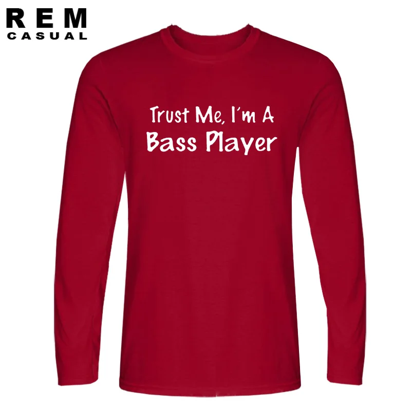 Новые модные футболки Trust Me I'm A Bass Player хлопковые Забавные с длинными рукавами и