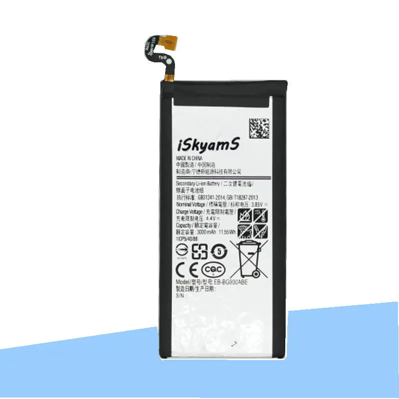 1x 3000mAh EB-BG930ABE Replacement Li-Polymer Battery For Samsung Galaxy S7 SM-G930 G930V G930A G930T G930P G930F Batterij | Мобильные