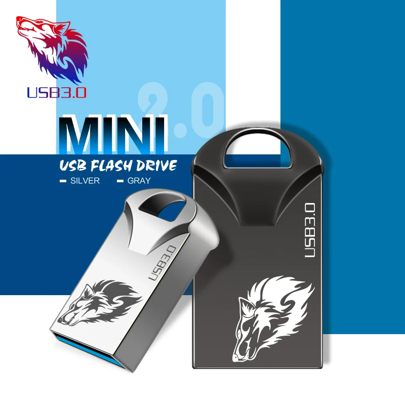 Металлический Мини флеш накопитель USB 3 0 128 ГБ 64 32 16 8 4 Гб|USB флэш-накопители| |