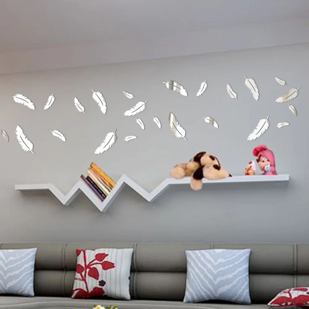 Дропшиппинг зеркало стиль DIY настенные часы Съемная виниловая наклейка