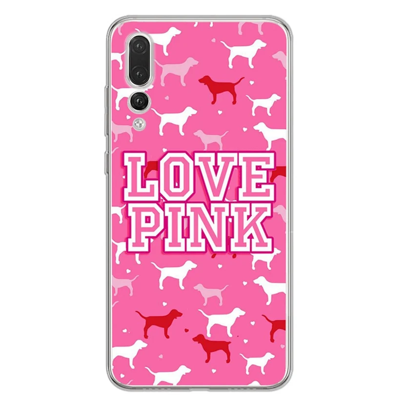 Case For Huawei Honor 7A 8A 8X 8C 9 10 Mate 20 P9 P10 lite/P8 Lite Y5 II Nova 3 Soft Paint TPU Love Pink Cover AC167 |