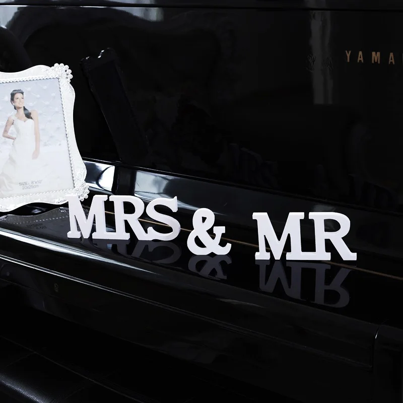 Свадебные знаки MR &amp MRS деревянные принадлежности для вечеринок предметы