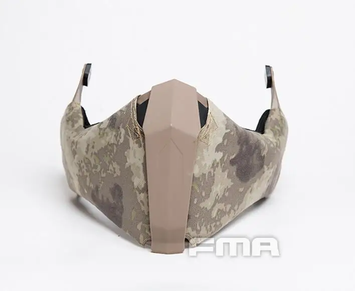 AT FMA Gunsight Mandible тактическая полумаска для лица для Highcut шлем боковая направляющая - Цвет: AT
