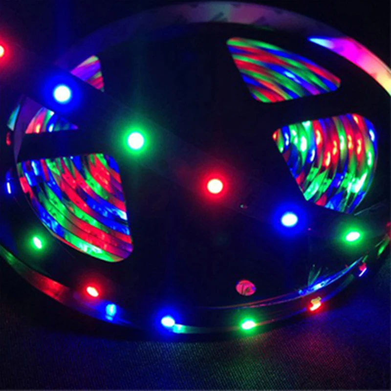 Украшение для дома светодиодные полосы 5 м 3528 RGB модные 24 ключа дистанционного