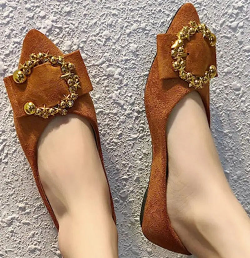 Женская повседневная обувь на плоской подошве металлический деко из